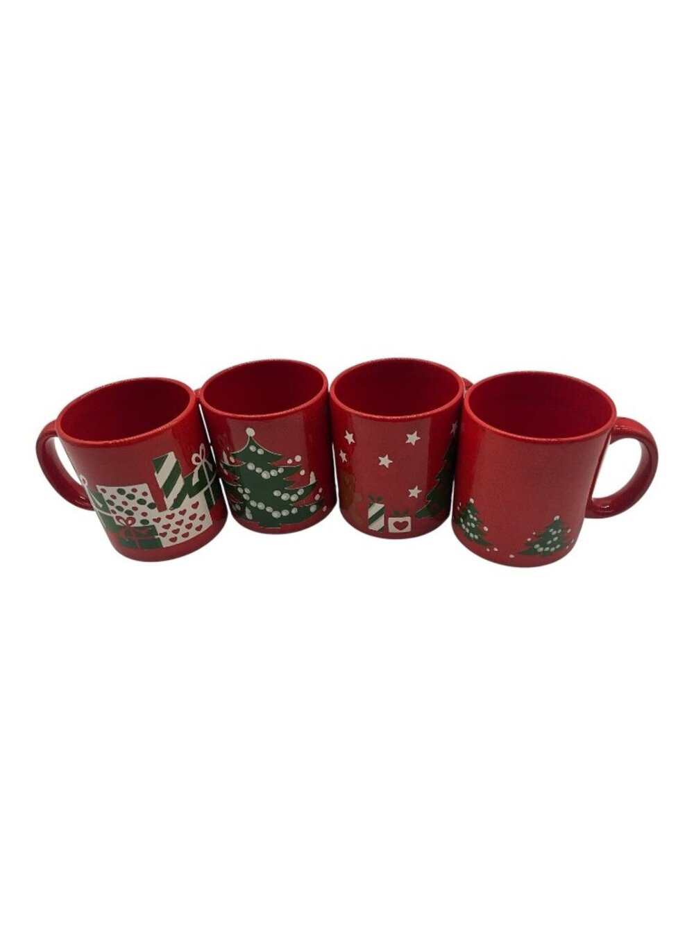 Waechtersbach Set of Four Vintage Coffee Mugs Each Different Design Christmas